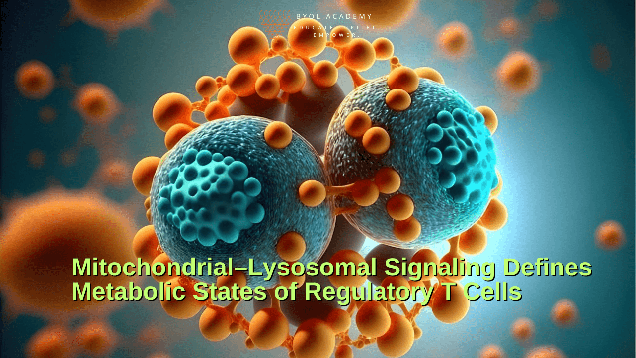 Mitochondrial–Lysosomal Signaling Defines Metabolic States of Regulatory T Cells