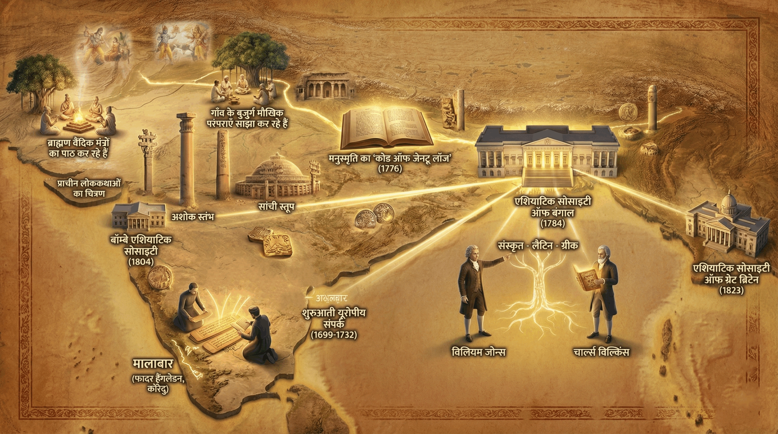 प्राचीन भारतीय इतिहास – लेखन का विकास